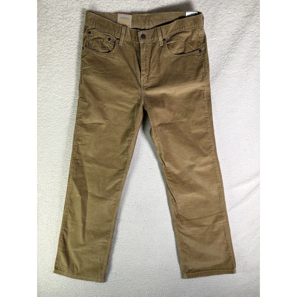 NEW Levis Corduroy Pants Womens 30x30 FITS 33x29 Brown Low Pro Straight Leg